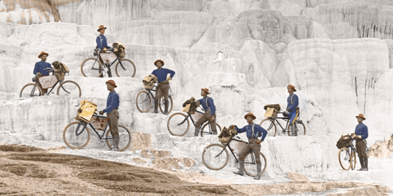 25th Infantry Bicycle Corps of 1897 at Yellowstone